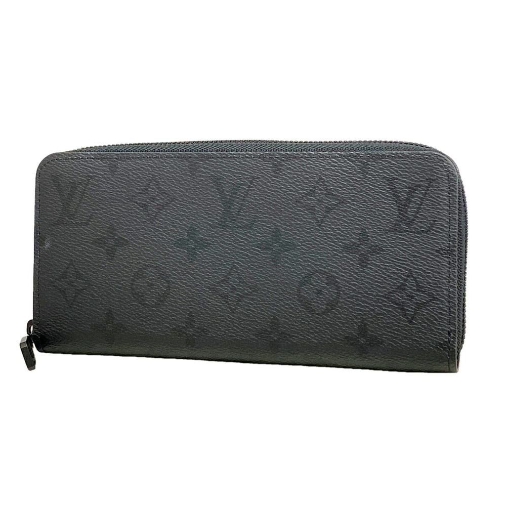 Louis Vuitton Monogram Midnight Zippy Wallet Horizontal M28048 Black Men's Long